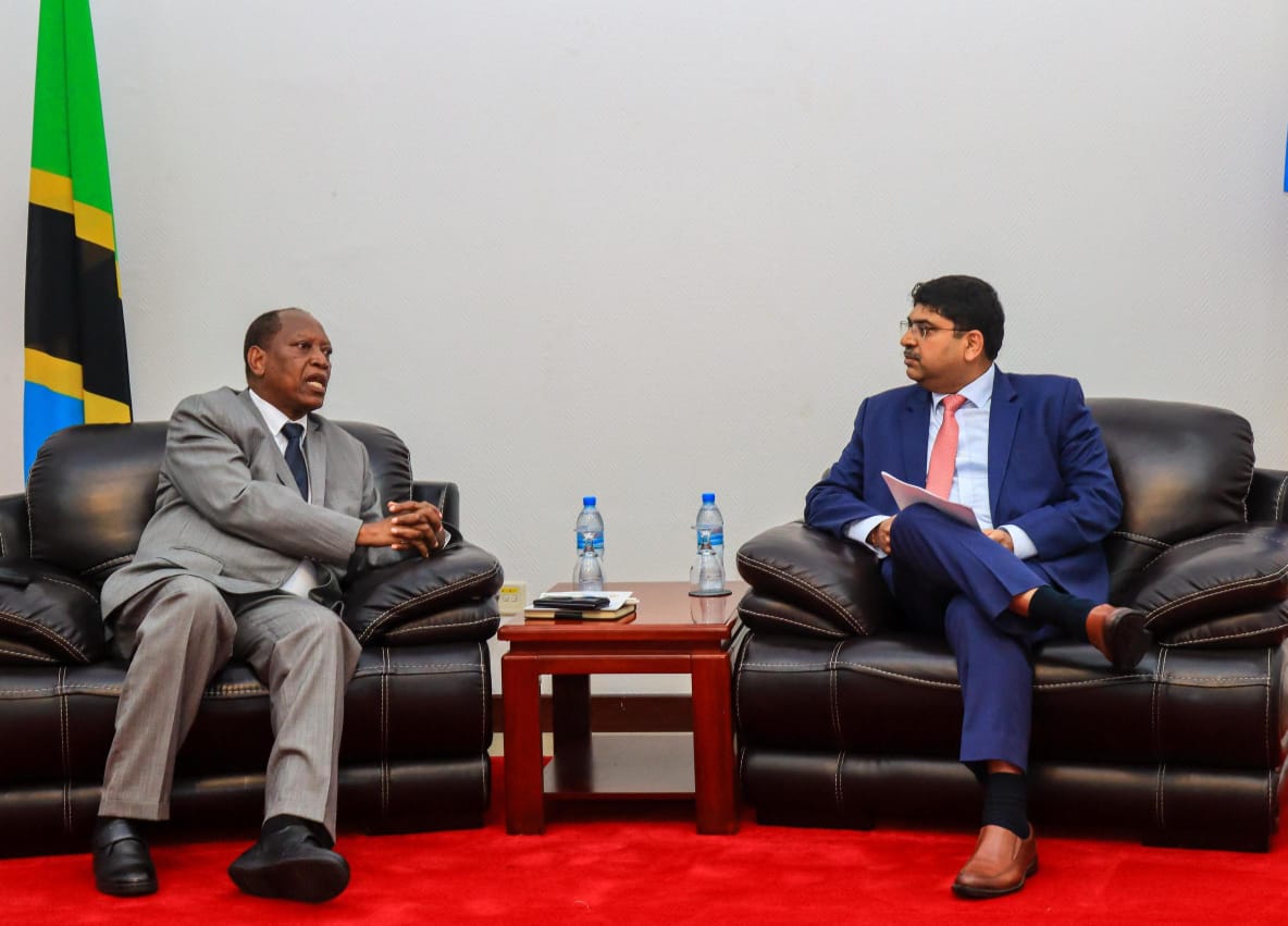 H.E. Bishwadip Dey, High Commissioner of India, met H.E. Palamagamba John Aidan Kabudi, Hon'ble Minister of Information, – photo 2