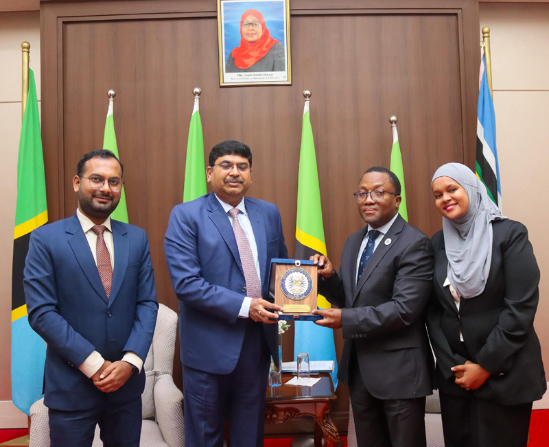 H.E. Mr. Bishwadip Dey, High Commissioner of India met with Amb. Noel E. Kaganda, Director - Multilateral Cooperation at – photo 2