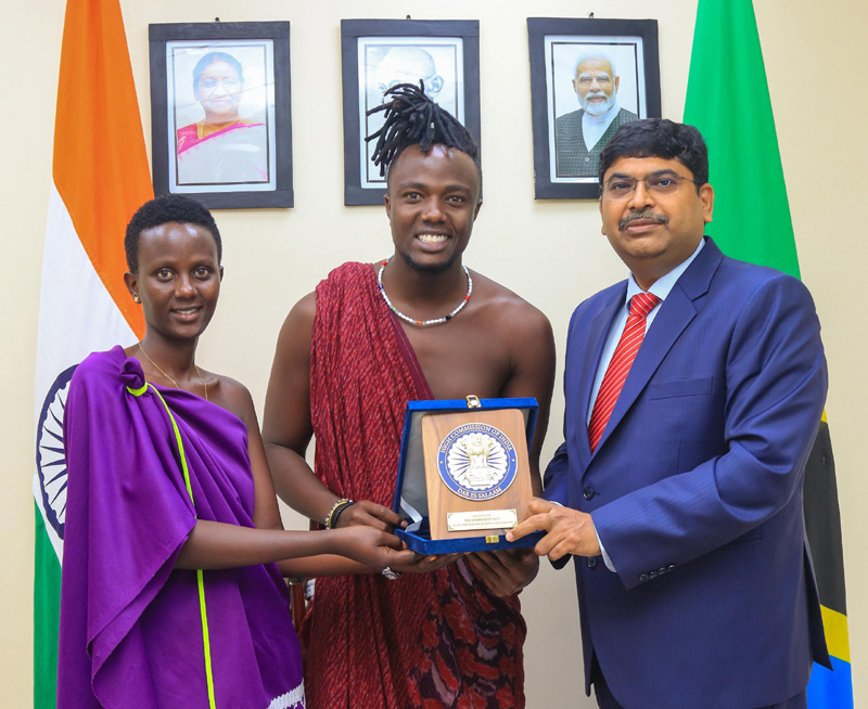 High Commissioner of India H.E. Bishwadip Dey interacted with Mr. Kili Paul, famous Tanzanian social media influencer an – photo 2