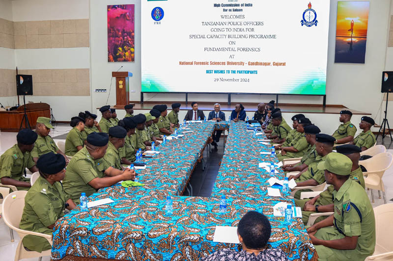 The High Commission hosted 30 Tanzania police officers for pre-departure orientation, as they prepare to travel to India – photo 2