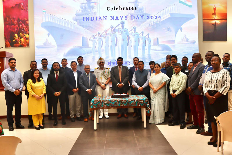 High Commissioner Mr. Bishwadip Dey presided over the Indian Navy Day 2024 celebrations at the High Commission. The high – photo 4