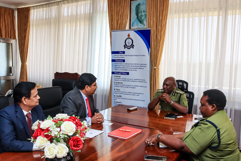 High Commissioner Mr. Bishwadip Dey met H.E. Camillus M. Wambura, Inspector General of Police, Tanzania. Their discussio – photo 2