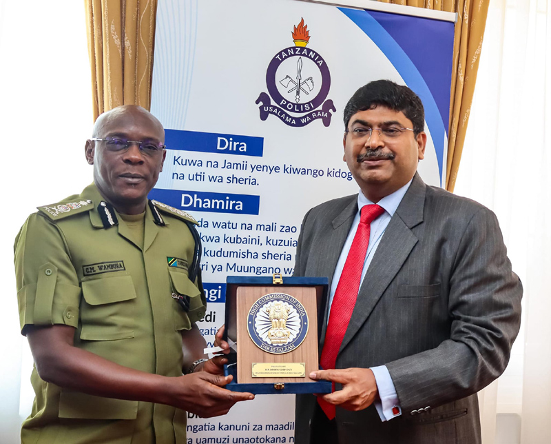 High Commissioner Mr. Bishwadip Dey met H.E. Camillus M. Wambura, Inspector General of Police, Tanzania. Their discussio – photo 3