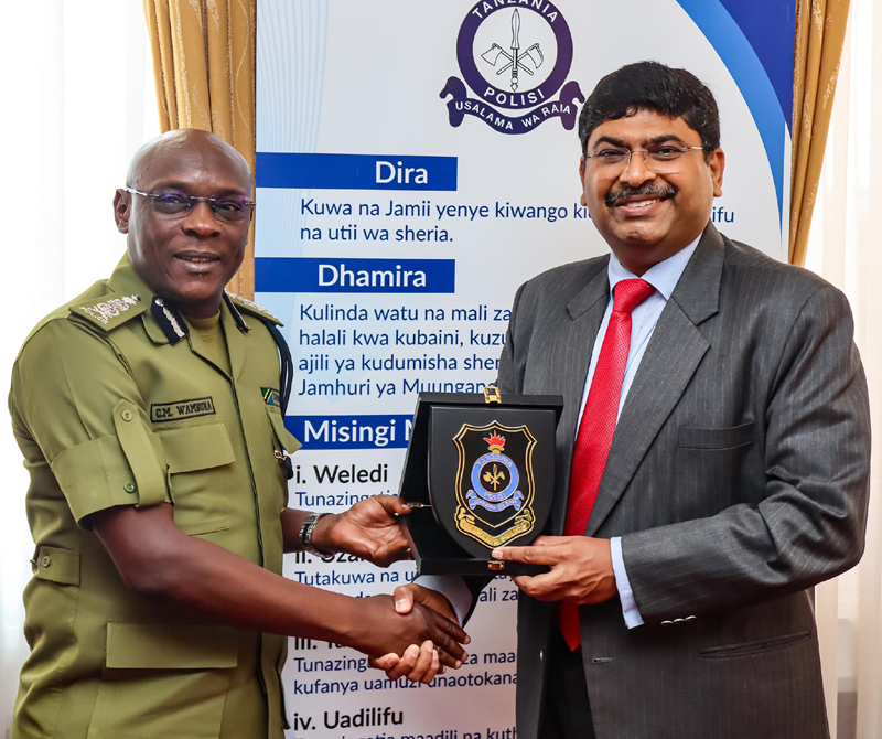 High Commissioner Mr. Bishwadip Dey met H.E. Camillus M. Wambura, Inspector General of Police, Tanzania. Their discussio – photo 4