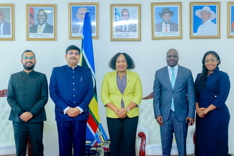 High Commissioner Shri Bishwadip Dey presents credentials to Ms. Veronica M. Nduva, Secretary General of the East Africa – photo 4