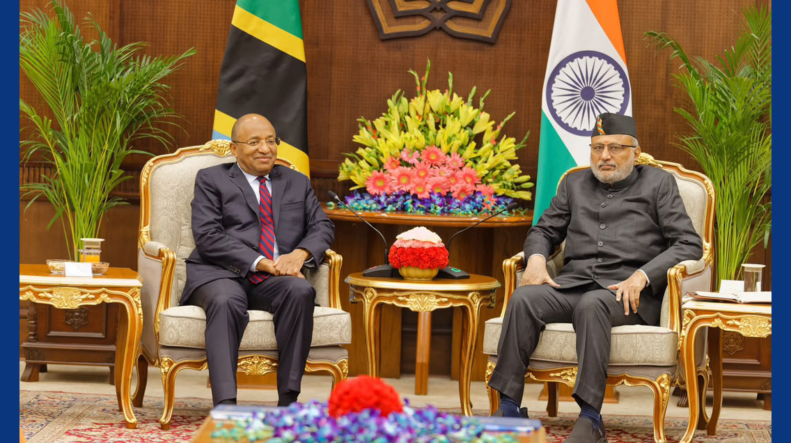 Honorable Vice President of India, Shri C.P. Radhakrishnan, met with H.E. Dr. Hussein Ali Mwinyi, President of Zanzibar and Chairman of the Revolutionary Council, in New Delhi (18 July 2026)