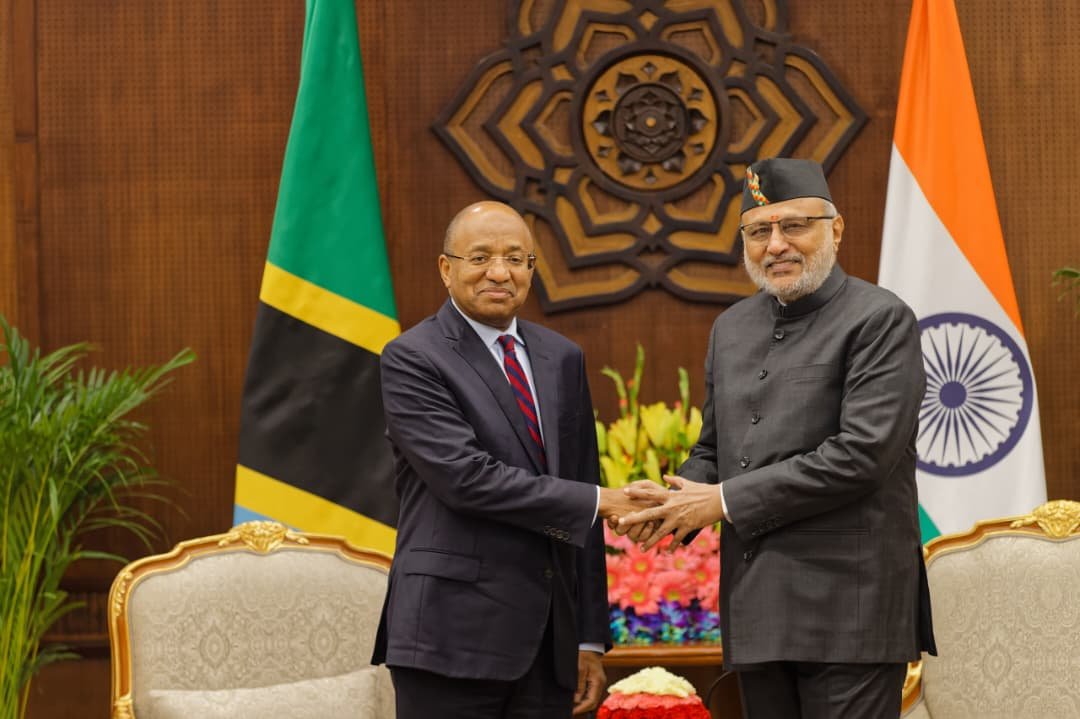 Vice President of India Shri C.P. Radhakrishnan meets President of Zanzibar Dr. Hussein Ali Mwinyi in New Delhi