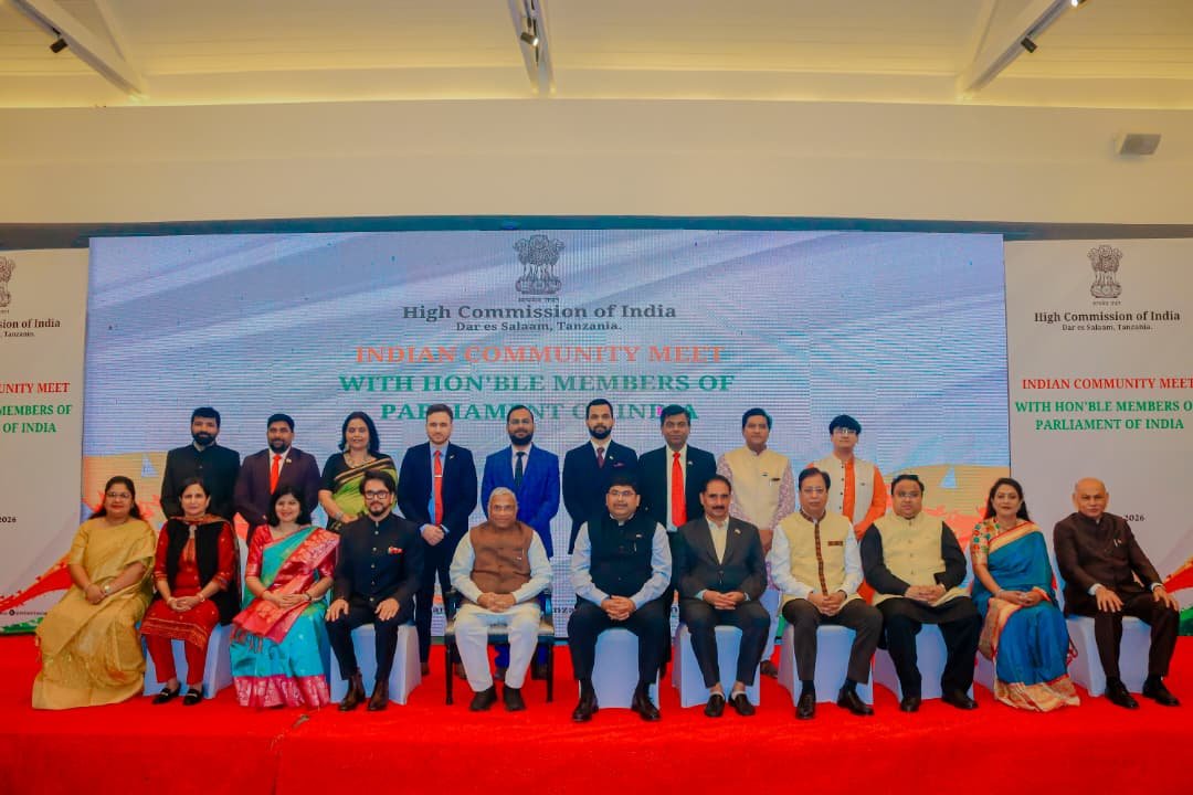 Indian community reception for the Indian Parliamentary delegation led by Shri Harivansh Narayan Singh in Arusha