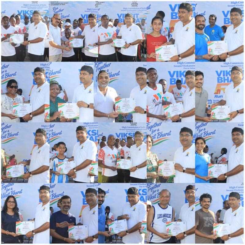Viksit Bharat Run 2026 in Dar es Salaam