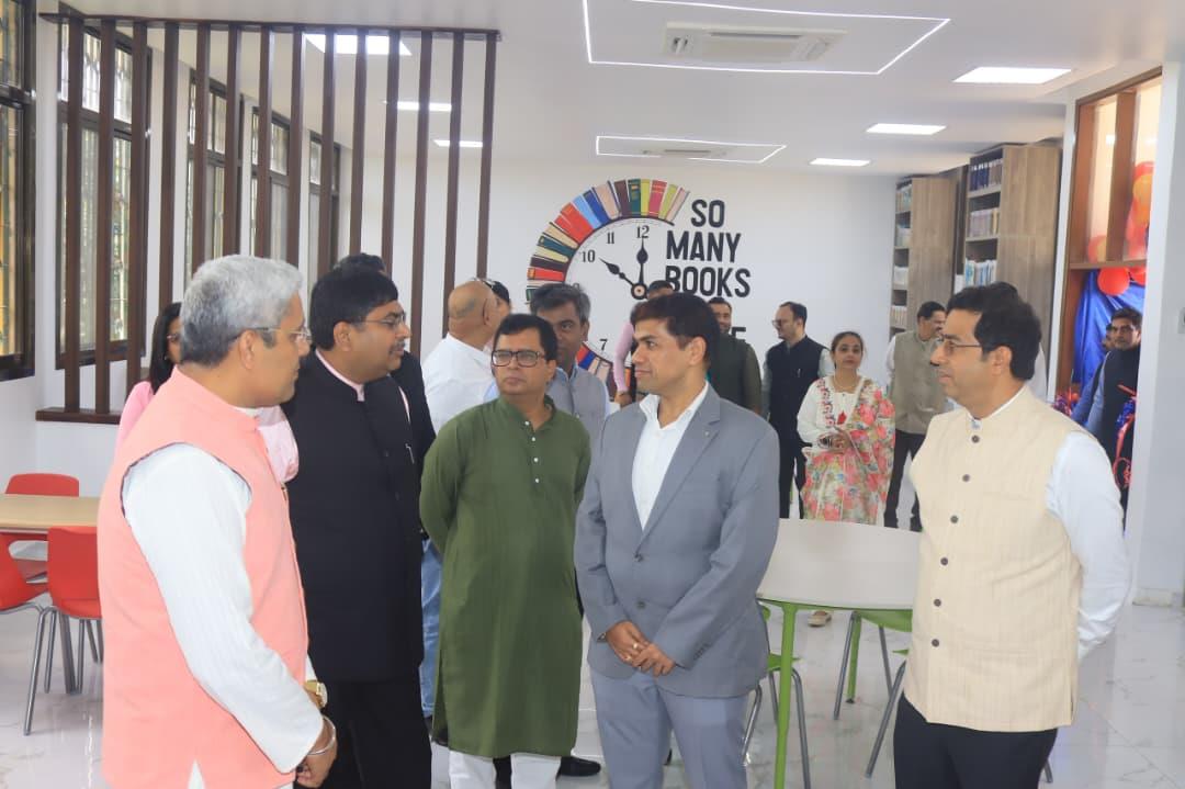 Inauguration of the new library at the Indian School, Dar es Salaam