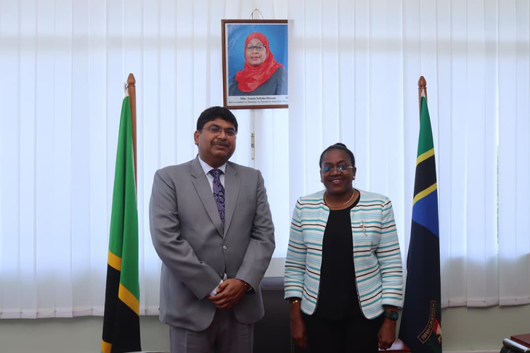 High Commissioner of India to Tanzania met with Dr. Anna P. Makakala, Commissioner General of Immigration (02 January 20 – photo 5