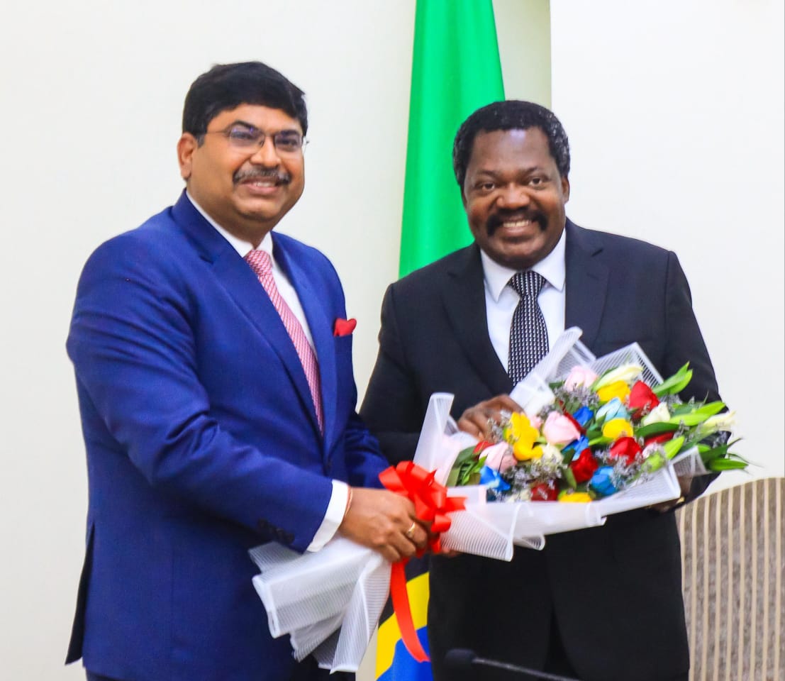 H.E. Shri Bishwadip Dey, High Commissioner of India to Tanzania called on H.E. Dr. Emmanuel Nchimbi, Hon�ble Vice Presid – photo 2