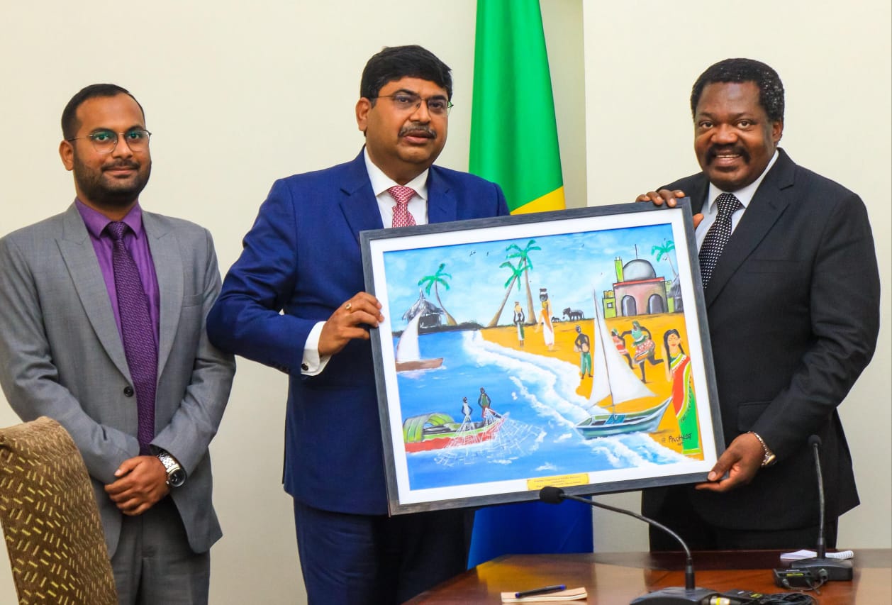 H.E. Shri Bishwadip Dey, High Commissioner of India to Tanzania called on H.E. Dr. Emmanuel Nchimbi, Hon�ble Vice Presid – photo 7