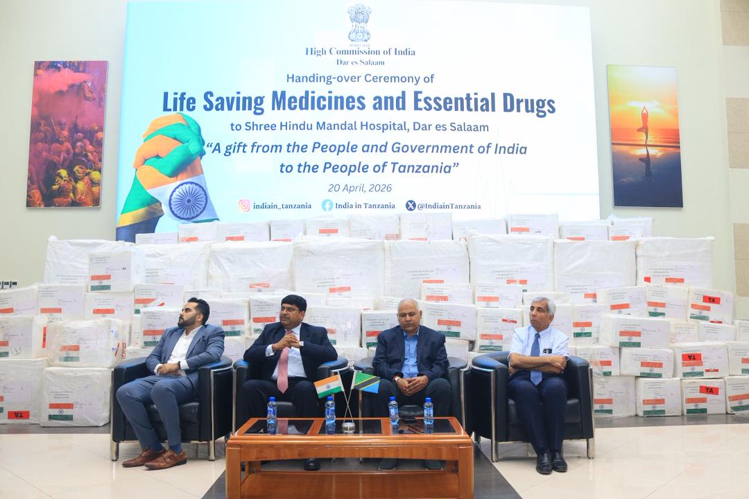 High Commission of India in Dar es Salaam handed-over two tonnes of life saving drugs and essential medicines to Shre Hi – photo 2