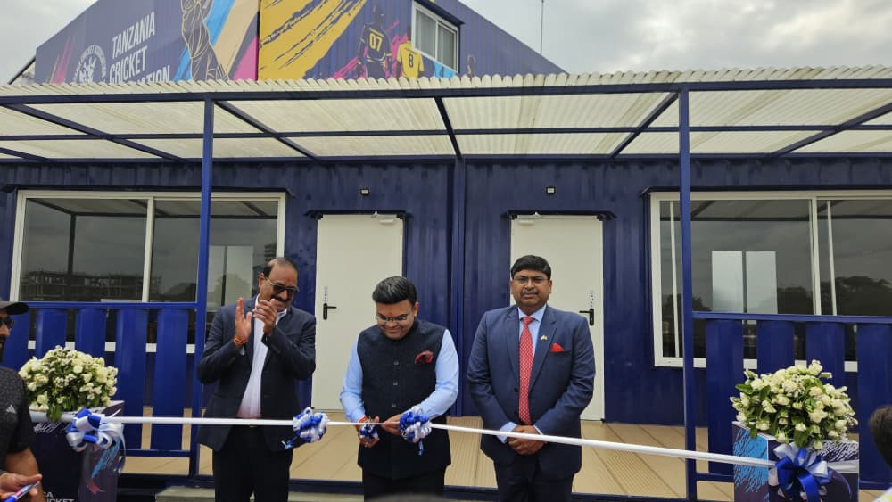 High Commissioner participated in the inauguration of three cricket grounds by Mr. Jay Amitbhai Shah, Chairman of the In – photo 3
