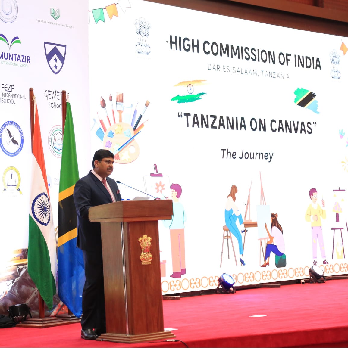 High Commission of India organized the Grand Prize Distribution Ceremony of Tanzania On Canvas - The Painting Competitio – photo 2