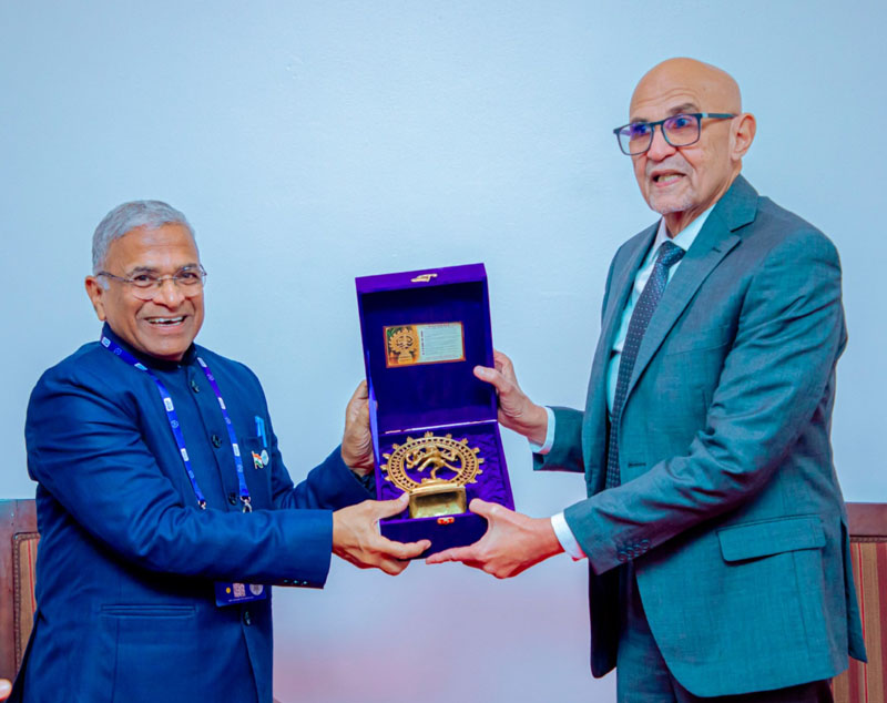 Shri Harivansh, Hon�ble Deputy Chairman of Rajya Sabha held a bilateral meeting with H.E. Mussa Azzan Zungu, Hon'ble Spe – photo 4