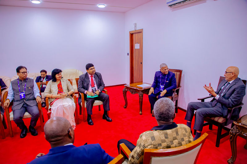 Shri Harivansh, Hon�ble Deputy Chairman of Rajya Sabha held a bilateral meeting with H.E. Mussa Azzan Zungu, Hon'ble Spe – photo 5