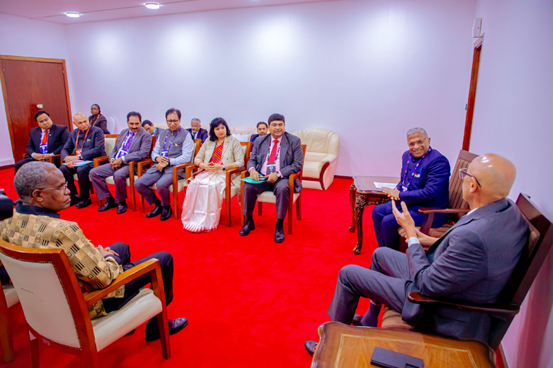Shri Harivansh, Hon�ble Deputy Chairman of Rajya Sabha held a bilateral meeting with H.E. Mussa Azzan Zungu, Hon'ble Spe – photo 6