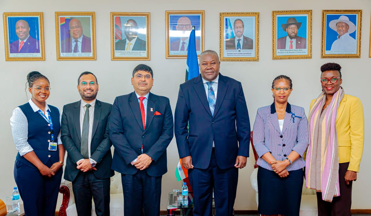 H.E. Bishwadip Dey, High Commissioner of India, met with Amb. Stephen Patrick Mbudi, Secretary General of East African C – photo 3
