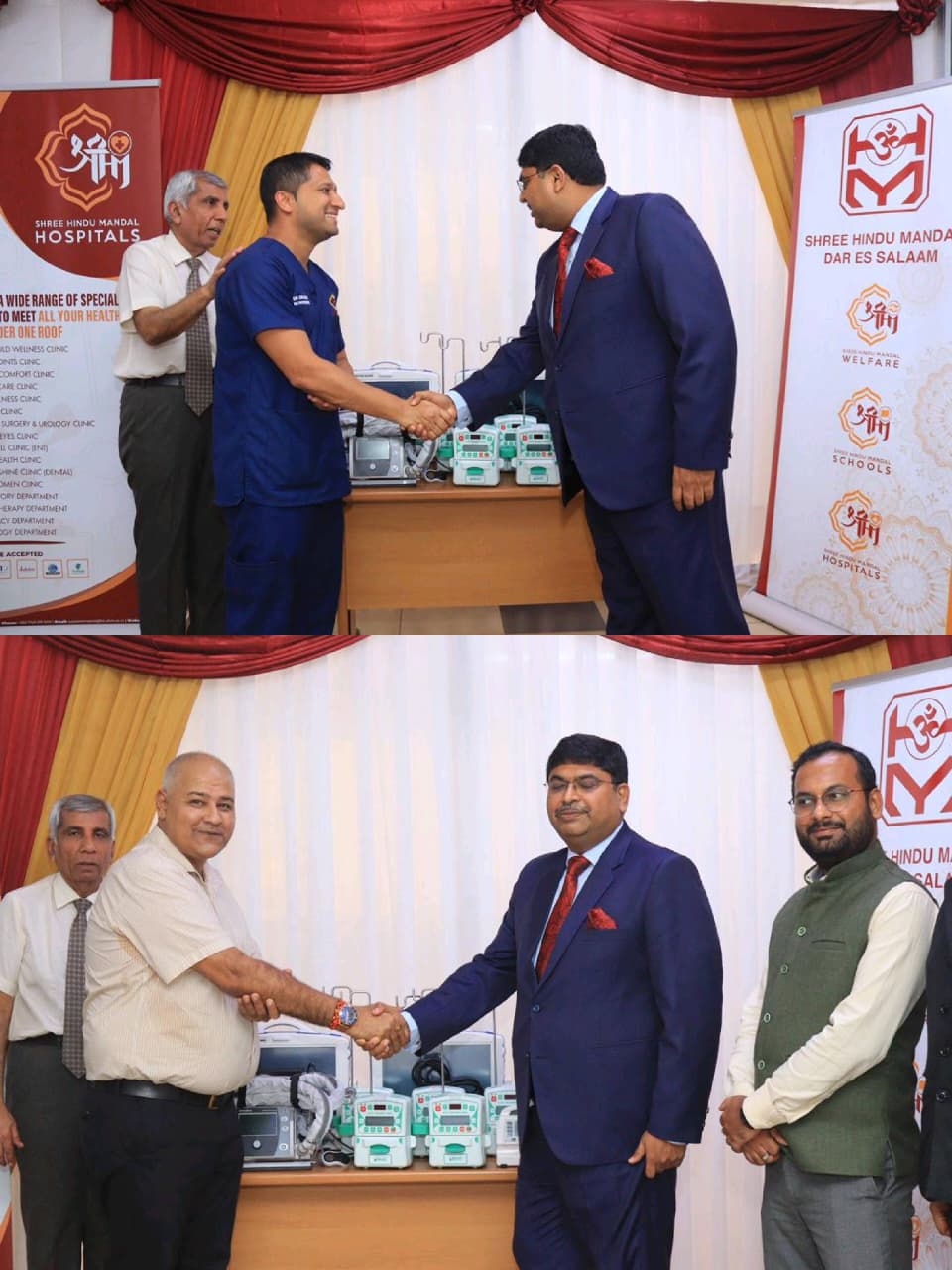 Mr. Bishwadip Dey,� High Commissioner of India to Tanzania handed over critical life saving equipments to Shree Hindu Ma – photo 3